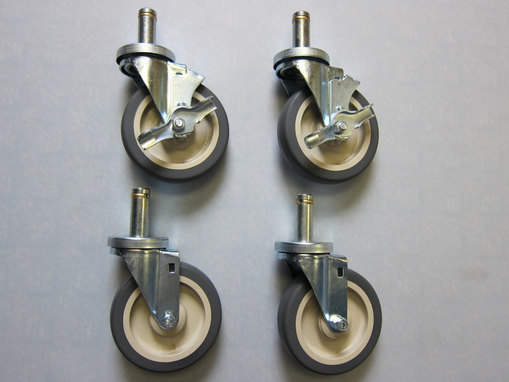 We offer a variety of casters for your wire shelving units