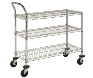 nfs approved utility cart for medical storage