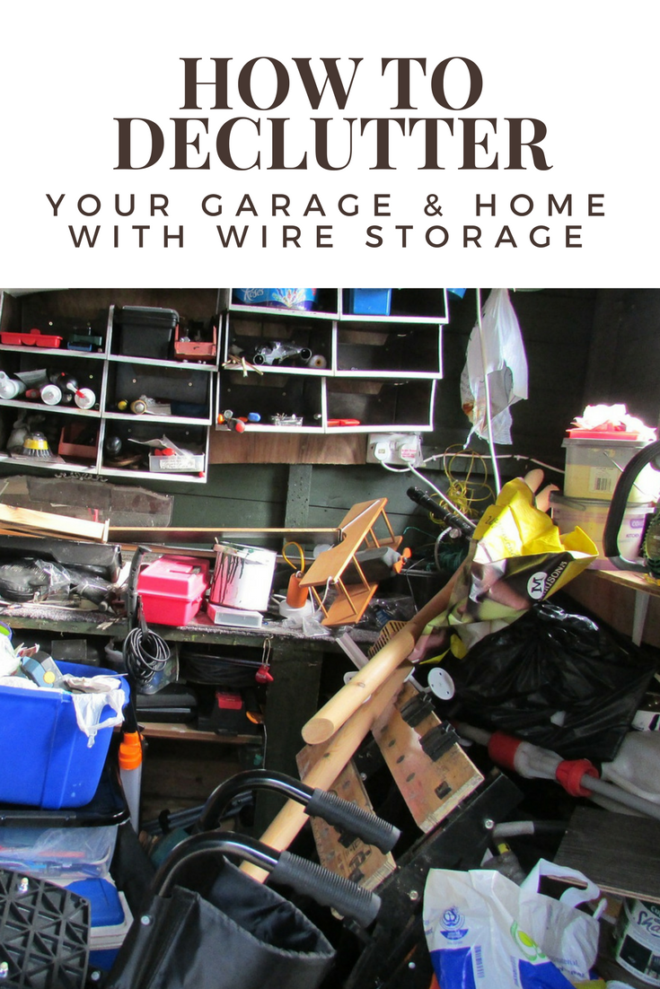how to declutter your garage and home with wire storage