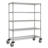 Stainless steel wire shelf truck
