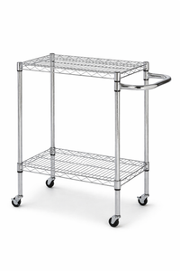 Chrome 2-Tier Kitchen Cart