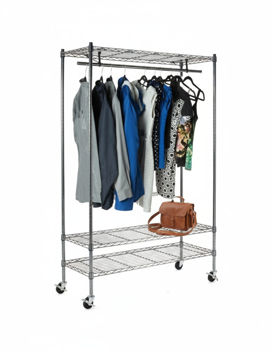 3 Tier Gray Wire Shelving | 800lb | NSF – Omega Products Corporation