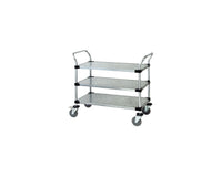 3-Tier Solid Galvanized Utility Cart