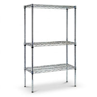 3-tier chrome push cart hero