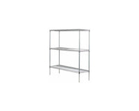 3-tier gray wire shelving unit 72W x 30D inches - view 7
