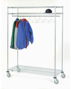 3-tier chrome wire shelving unit