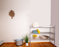 3-tier gray wire shelving unit 48W x 21D inches - view 4