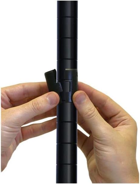 3-tier black mobile wire shelf truck 30W x 14D inches - view 3