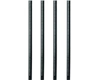 black bakers rack with butcher block top - view 5