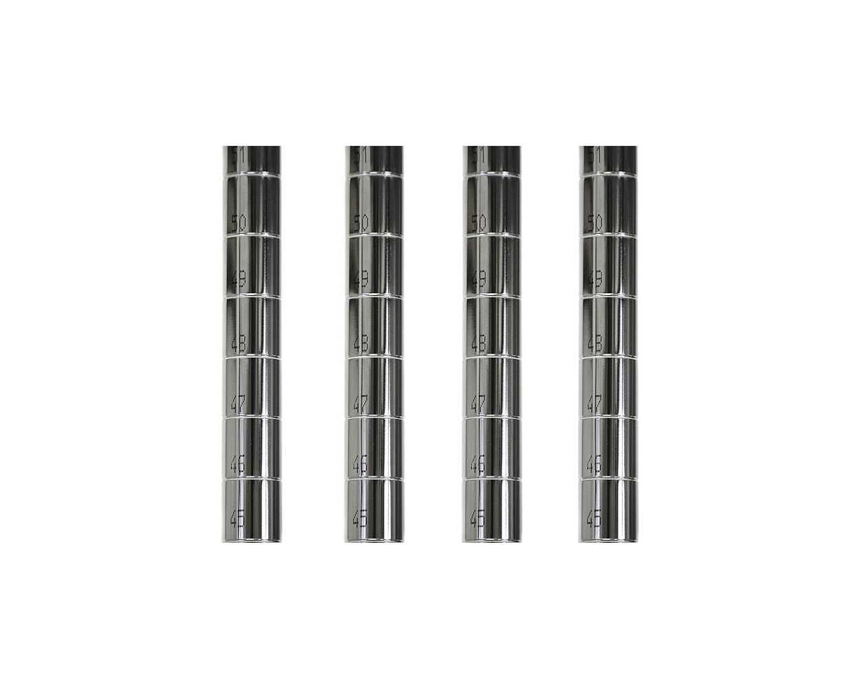 chrome stationary dunnage rack 72W x 30D x 14H inches - view 3