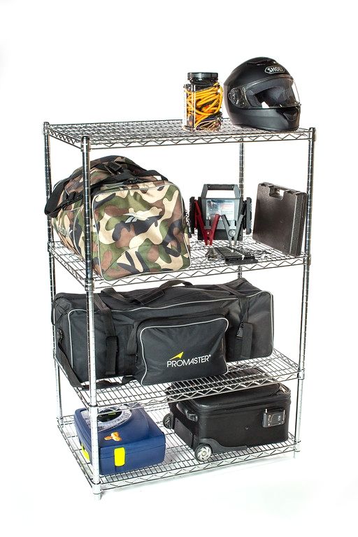 4-tier black wire shelving unit 36W x 12D x 86H inches - view 6