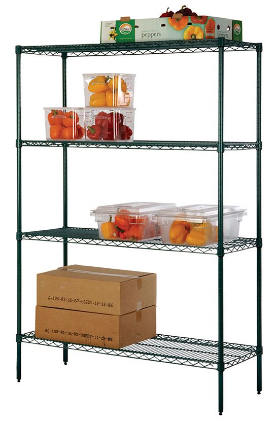 4-tier freezer wire shelving unit 60W x 18D inches
