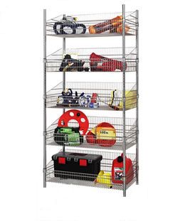 6-tier deep basket wire shelving 24W x 18D inches - view 3