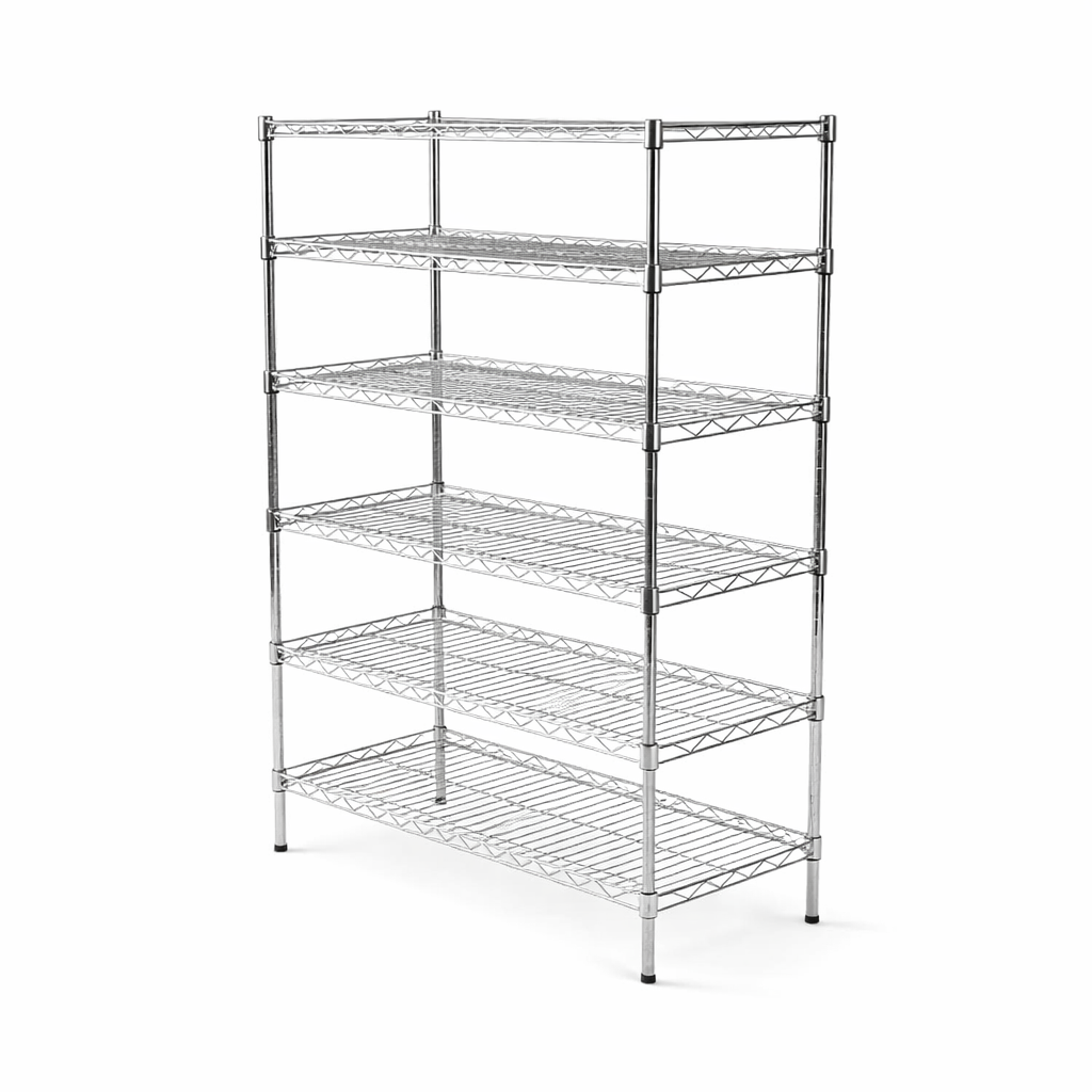 14" Deep x 30" Wide 6 Tier Chrome Wire Starter Unit