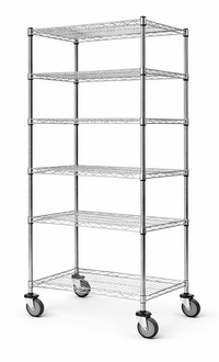 Stainless steel wire shelf truck