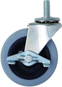 4-tier chrome mobile wire shelf truck 42W x 21D inches - view 7