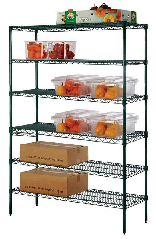 6-tier freezer wire shelving unit 24W x 14D inches