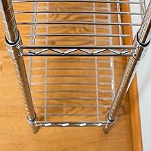 2-tier stainless steel wire shelving unit 30W x 12D inches - view 6