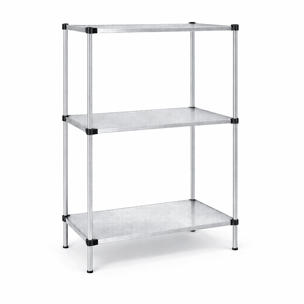 14" Deep x 36" Wide 3 Tier Solid Galvanized Starter Unit