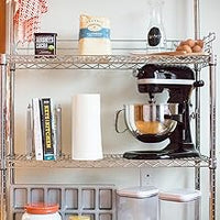 3-tier black wire shelving unit 48W x 12D inches - view 6