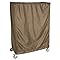 clear cart cover for wire shelving 24W x 12D x 96H inches