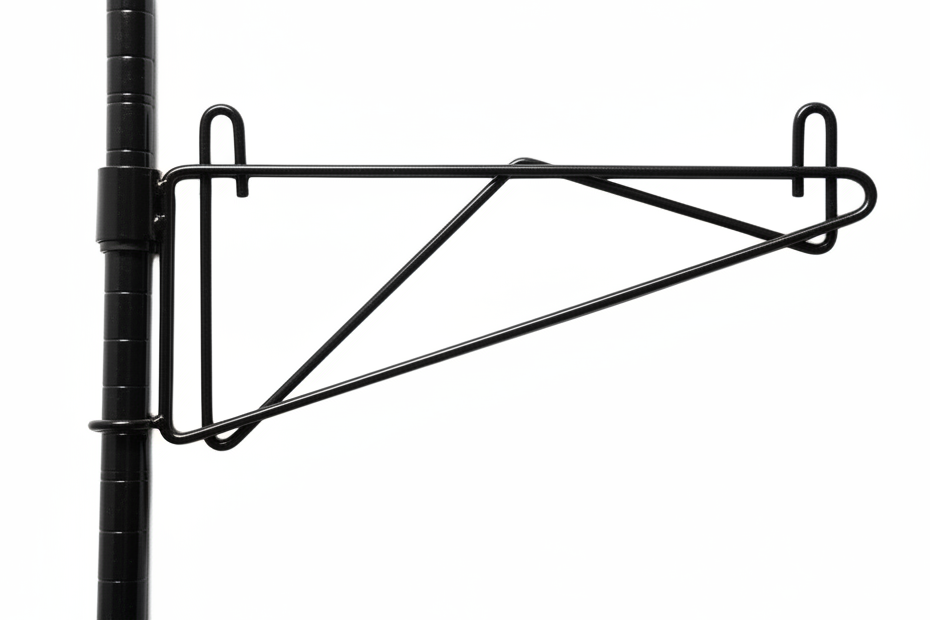 Black adjustable wall mount bracket