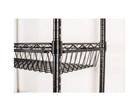 Black Basket Shelf Detail