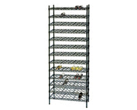 black double wine rack for bottle storage