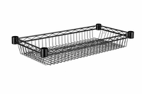 Black wire basket shelf