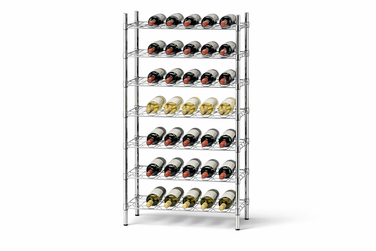 Chrome Single Wine Rack