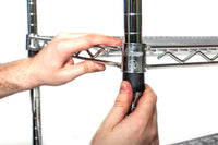 6-tier chrome mobile wire shelf truck 36W x 30D inches - view 3