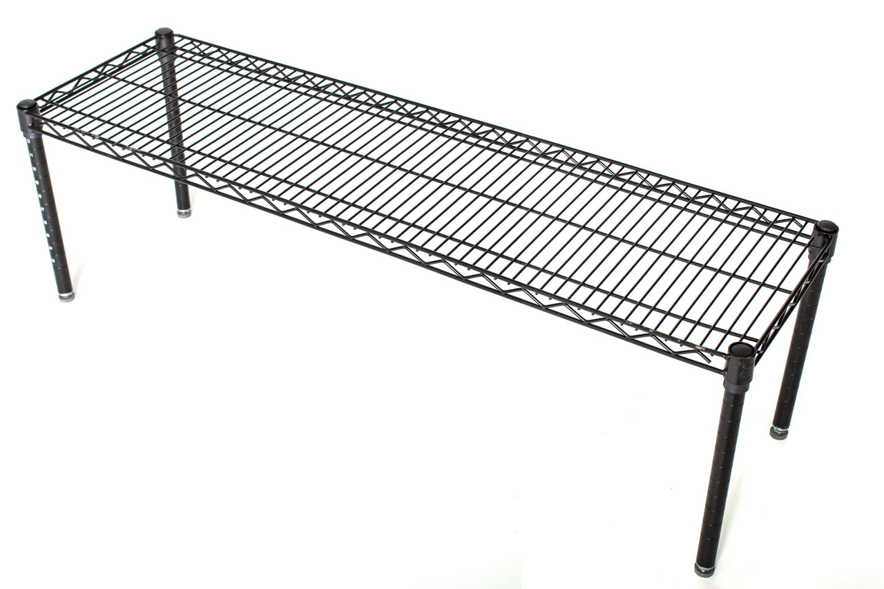 black stationary dunnage rack 48W x 30D x 14H inches