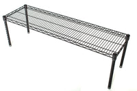 black stationary dunnage rack 72W x 24D x 14H inches
