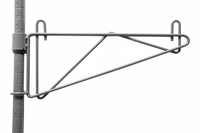 Gray adjustable single bracket with post