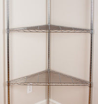 2-tier chrome wire shelving unit - view 3