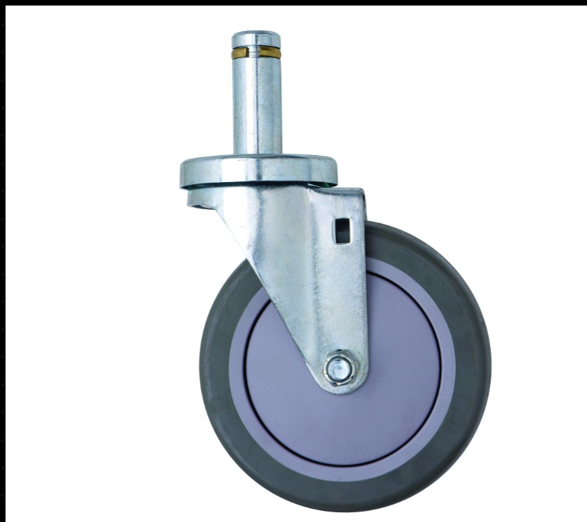 18" Deep x 30" Wide 4 Tier Solid Galvanized Mobile Shelving Unit with 1200 lb Capacity