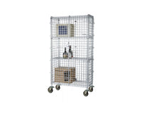 chrome mobile wire security cage 36W x 24D inches