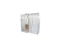 chrome stationary wire security cage 36W x 21D inches