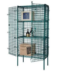 freezer stationary wire security cage 36W x 21D inches
