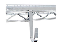 chrome bakers rack with butcher block top - view 5