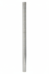 Stainless steel pole with uniform grooves
